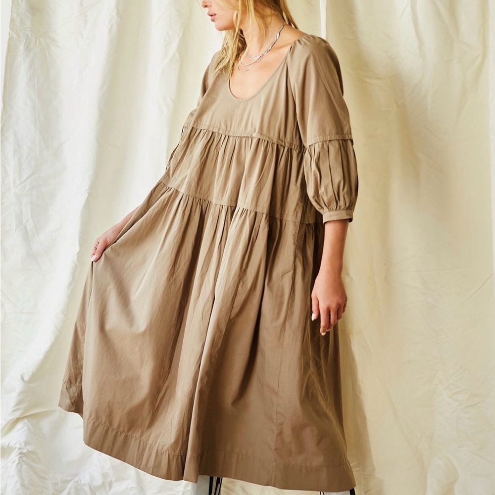 Free People Syd Poplin Tier Dress